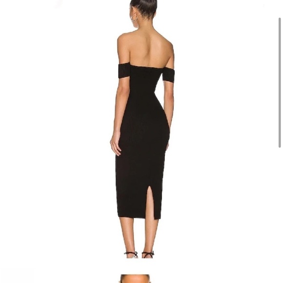New! Helmut lang black Contour Midi Dress 🖤 Small NWT! - Picture 4 of 7